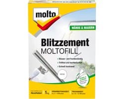 Vulmiddel Wit - Repareerpasta Cement - Verankeringen Maken - Water- en Vorstbestendig - 1 kg - Wit