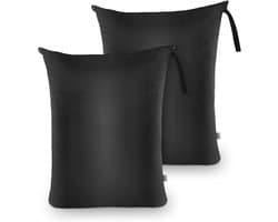 Waterdichte waszak voor vuile kleding - Herbruikbare organizer met rits, 2-pack, 24 x 31 inch, ideaal voor reizen en sportactiviteiten