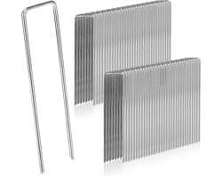 Pack van 50 roestbestendige grondankers voor onkruidbestrijding, gegalvaniseerd staal, 200 mm lang, 40 mm diameter, 2.5 mm dik