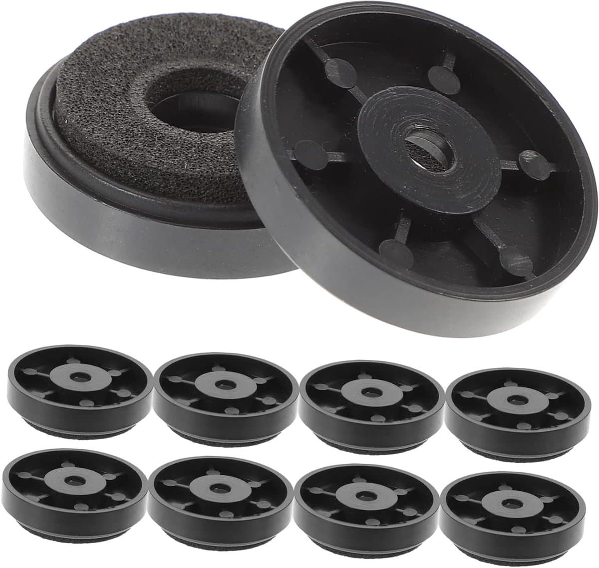 Luidspreker Isolatie Voetjes - Geluidsbasis Mat - Trillingen Dempen - Tot 150 Lbs Draagvermogen - 2.9 cm - Zwart — afbeelding 1