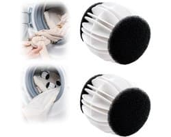 Wasbollen voor wasmachine - Wasballen voor Huisdierenhaar – Herbruikbaar – Anti-Klit en Reinigend – Geschikt voor Wasmachine - 2stuks - 6.5cm — afbeelding 1