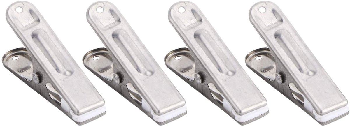 Dailygoods- Kledingklemmen Roestvrij staal - Sterke Klemkracht - Houten/Kunststof Wasknijpers - Kledingclips - Organisatiehulp - Duurzaam en Lichtgewicht — afbeelding 1