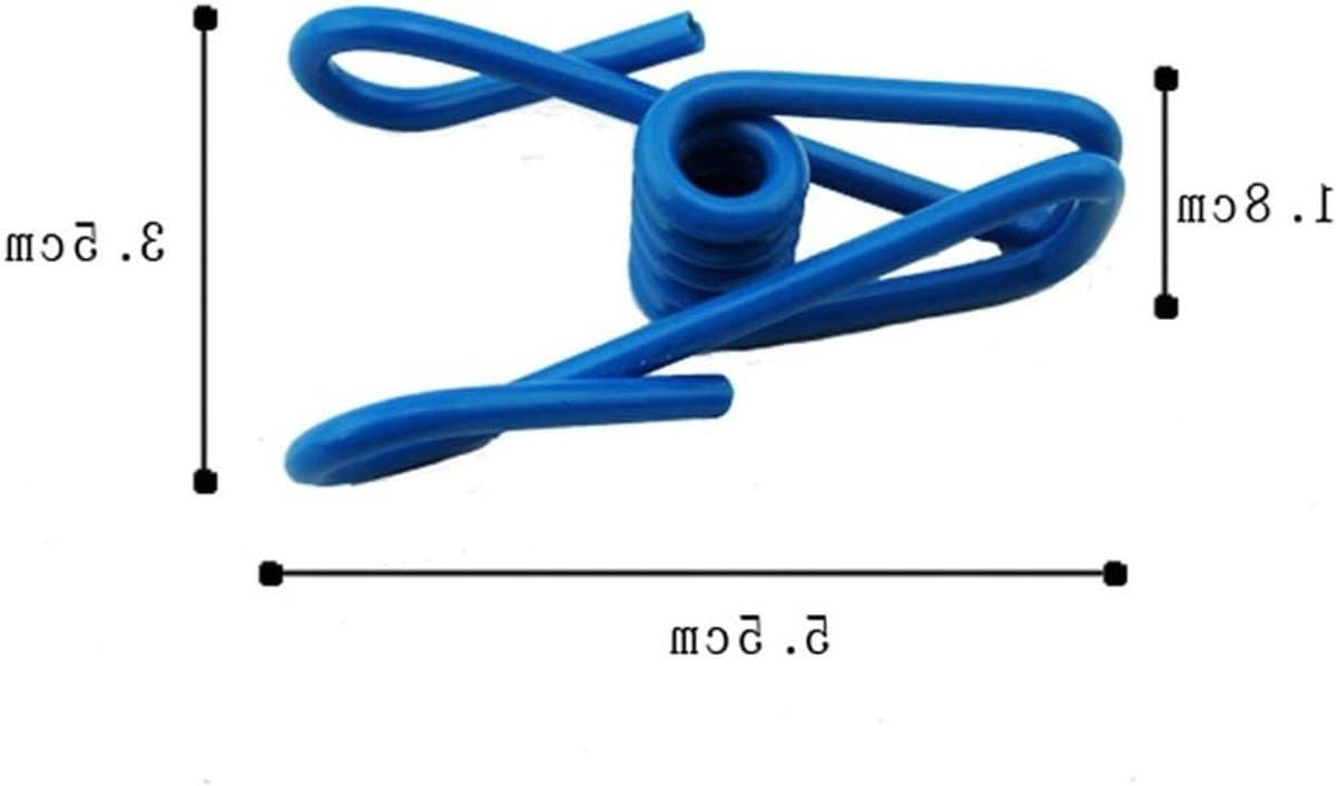 Waslijn met knijpers - Draagbaar rek - Reizen en kamperen - Uittrekbaar en verstelbaar - Tot 3.6 meter - Blauw — afbeelding 1