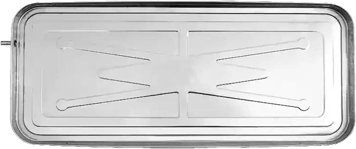 Opvangbak Airco Buitenunit - Lekbak Condenswater - Voorkomt Lekkage - Roestvrij Staal - 84x37.5x2.5 cm - Zilverkleurig — afbeelding 1