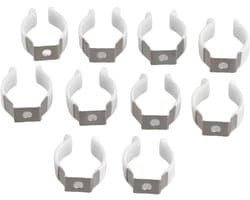 Gereedschap Clips - Veer Klemmen - Werkplaats Organiseren - Ruimtebesparend Ontwerp - 10 Stuks - Zilver