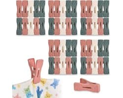 Antislip Wasknijpers - Kleurrijke Klemmen - Kleding Ophangen - Sterke Klemkracht - 6 x 3 x 2 cm
