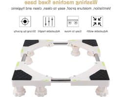 Heavy Duty Adjustable Washing Machine Stand Base - 4/8 Feet | Standard Bracket for Dryer, Washer, Refrigerator