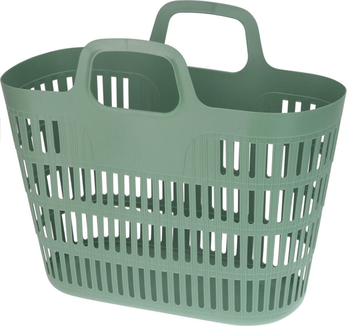 Wastas - flexibel - 25L - 47 x 23 x 32 cm - jadegroen - boodschappentas — afbeelding 1