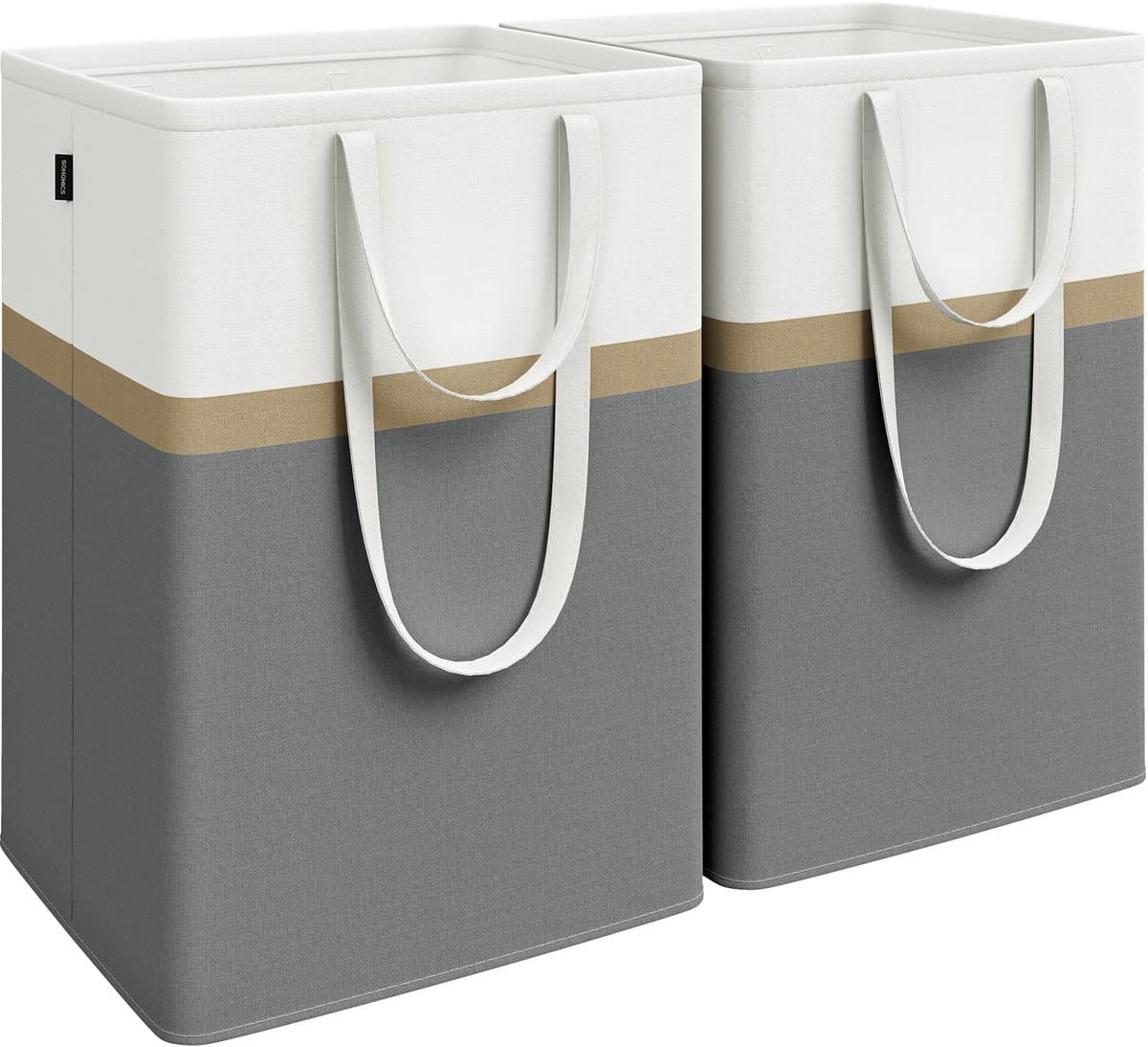 SONGMICS - Wasmand - Wasmanden Set van 2 - Opvouwbaar - Met Korte en Lange Handgrepen - Gemakkelijk te Dragen en Reinigen — afbeelding 1