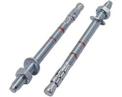 Wigankers M8 - Metalen pluggen - Beton bevestigen - Doorsteekmontage - 115 mm - Zilver