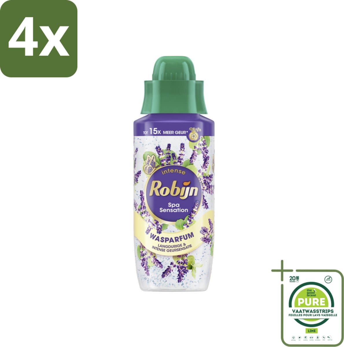 Robijn Wasparfum Spa Sensation 324 ml - Voordeelverpakking - 4 stuks - Wasparfum - Geur — afbeelding 1