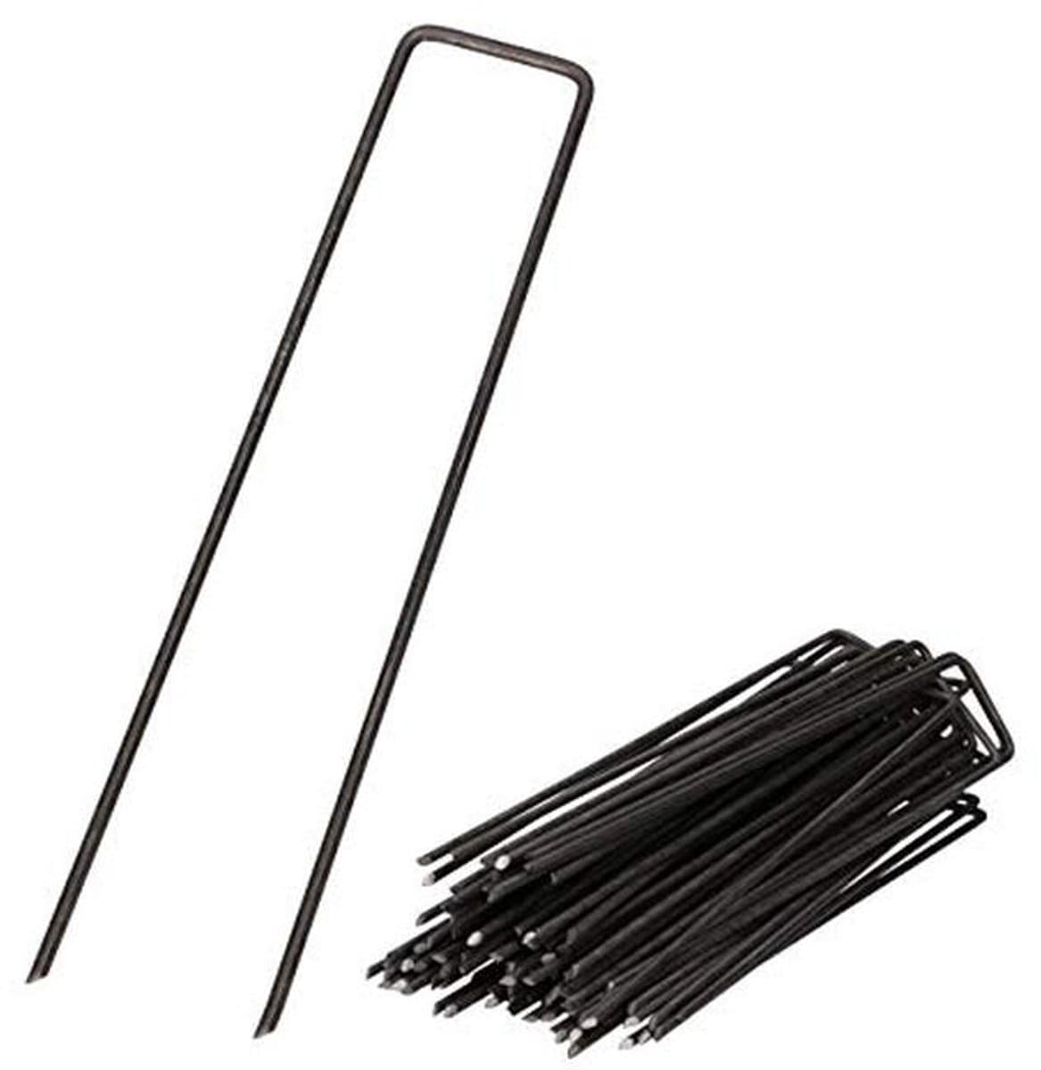 50 Stuks Grondankers van Staaldraad - 200 x 30 mm - Voor Onkruidbestrijding en Bevestiging — afbeelding 1