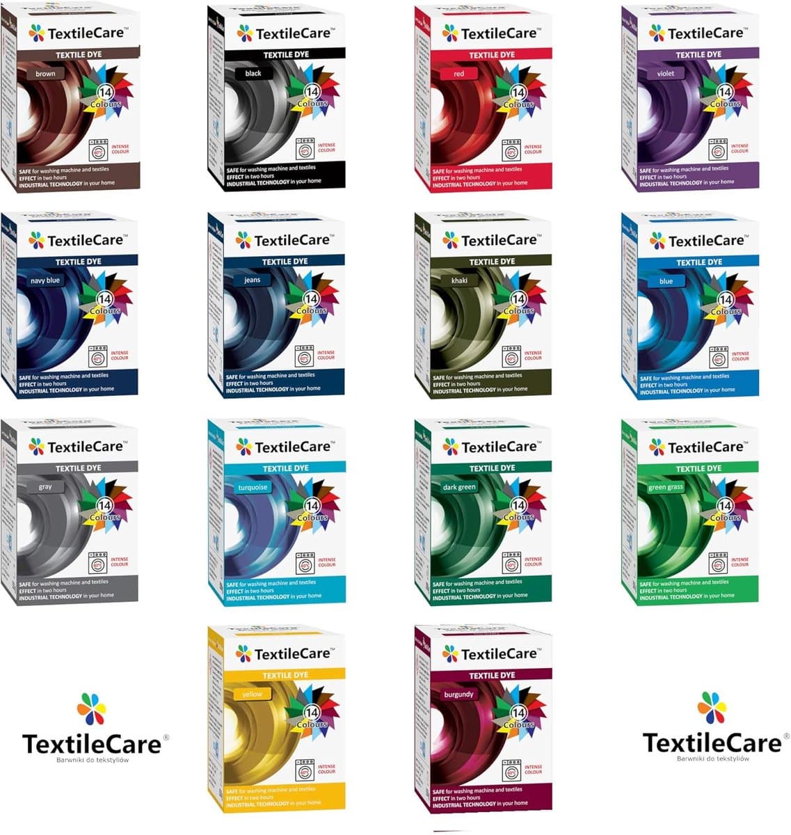 Wasmachine kleurstof - Textiel verf - Kleding opfrissen - Voor diverse stoffen - 350 gram - Donkergroen — afbeelding 1
