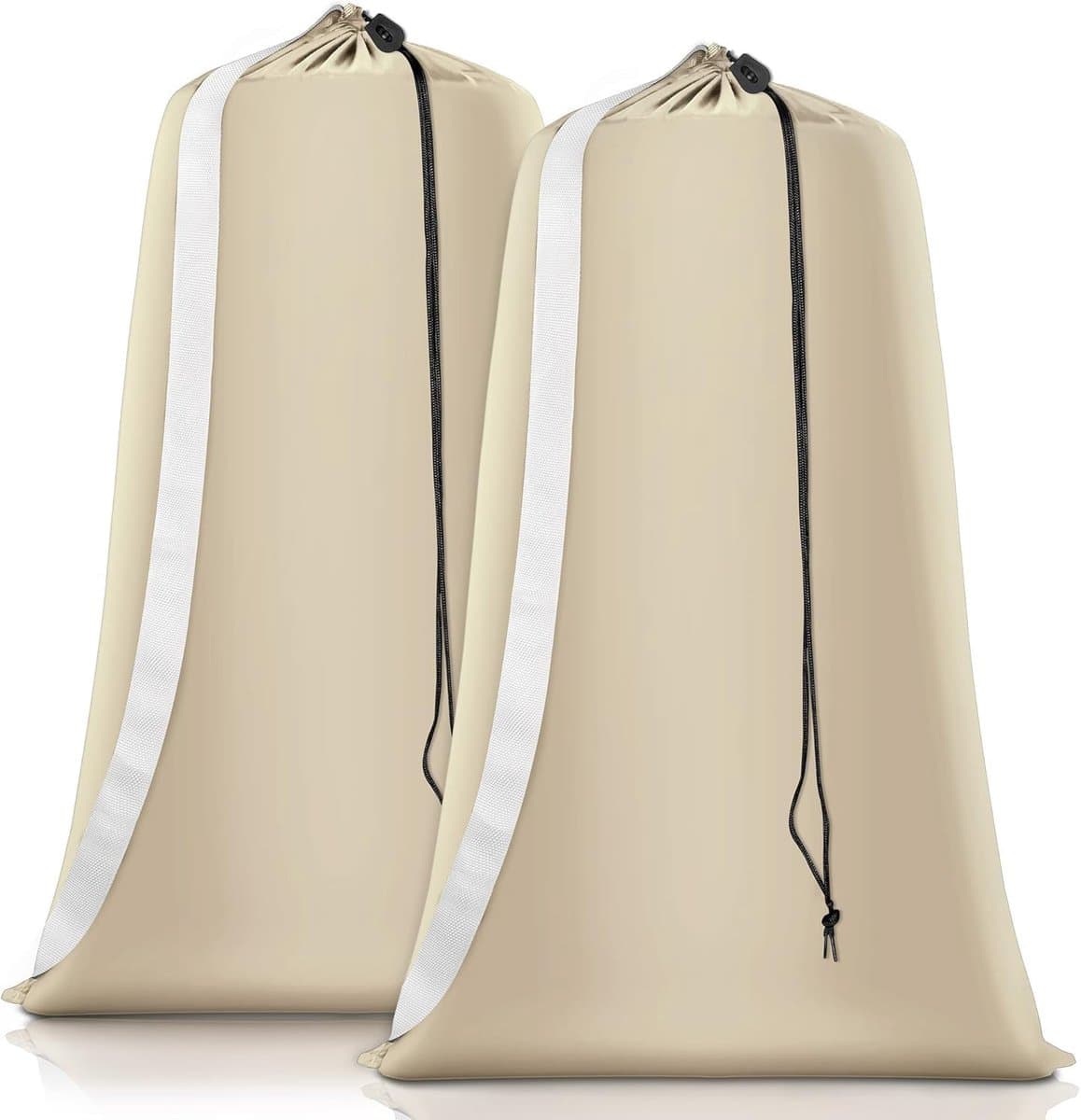 Waszakken - opbergzak - 70*100 cm - voor Beddengoed, Handdoeken & Kleding – met riemen - met trekkoordsluiting ( 2 Stuks ) — afbeelding 1