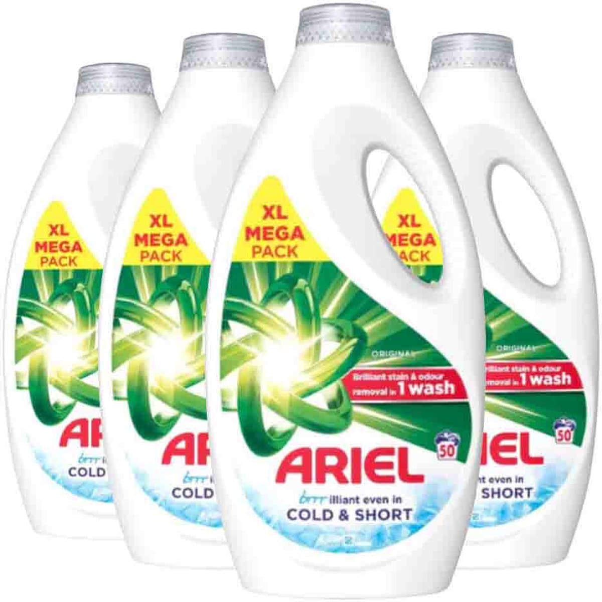 Ariel - Wasmiddel Original Cold & Short 80 Wasbeurten - 4 x 2,64 liter - Voordeelverpakking — afbeelding 1