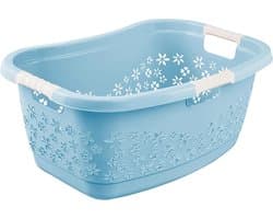 Ergonomische wasmand met luchtdoorlatend decor en anti-slip handgrepen - 50 l
