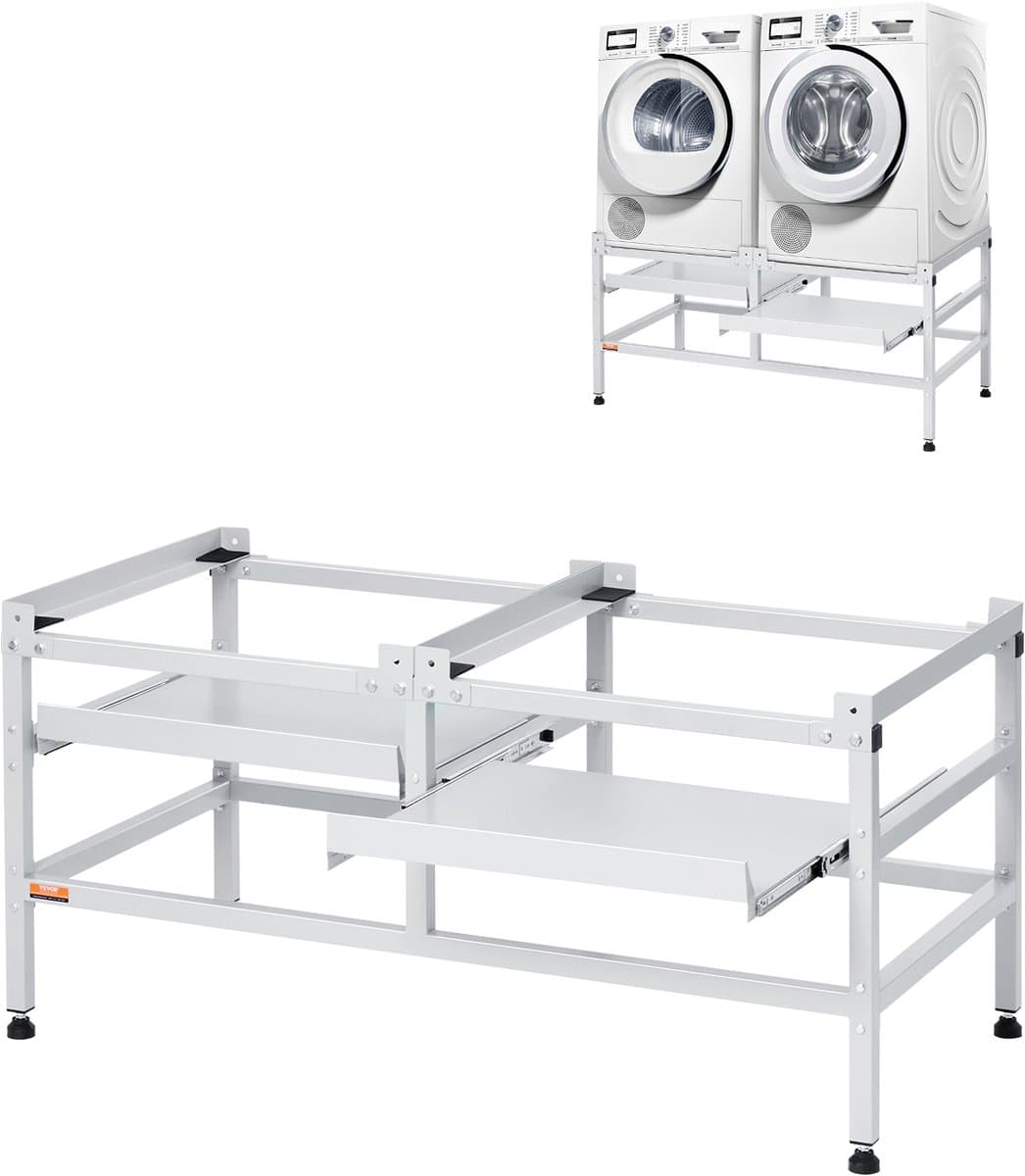 VEVOR Wasmachine Onderstel Droger Onderbouw Voetstuk 1230x635x625mm 267kg — afbeelding 1