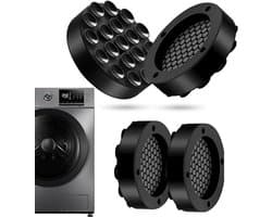 4x Universele Antivibratie Pads voor Wasmachine en Droger - Schokdempers en Anti-Slip Onderzetters