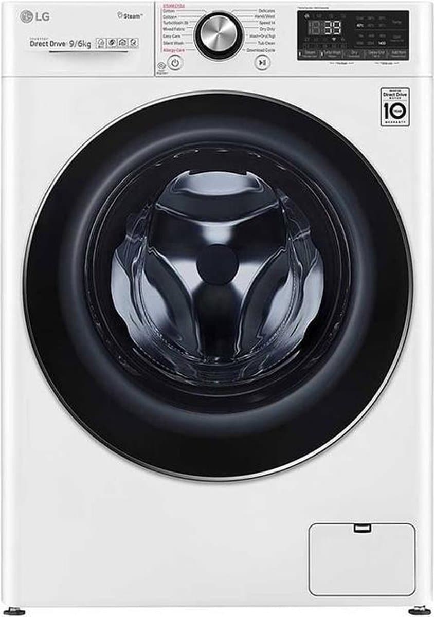 LG F4DV909H2E - Was-droogcombinatie - Vrijstaand - Voorbelading - Wit — afbeelding 1
