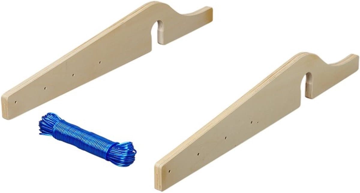 ProPlus Drooglijnhouder voor Horizontale Manoeuvreergrepen - 20 meter Waslijn - 3-delig — afbeelding 1