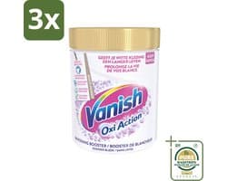 3 x Vanish Oxi Action - Vlekkenverwijderaar - Wasbooster - Zonder Bleek - Witte Was - 1 Kg - Grootverpakking - Wit Maken - Vlekken Verwijderen - Wasbooster - Bleekvrij - Geur Neutraliseren