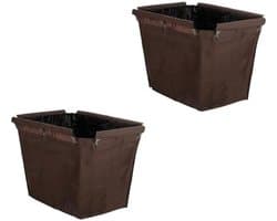 Waterdichte Waszak - Opbergtas Sloop - Huishoudelijke Reiniging - Dubbellaags Oxford Stof - 400L - Zwart