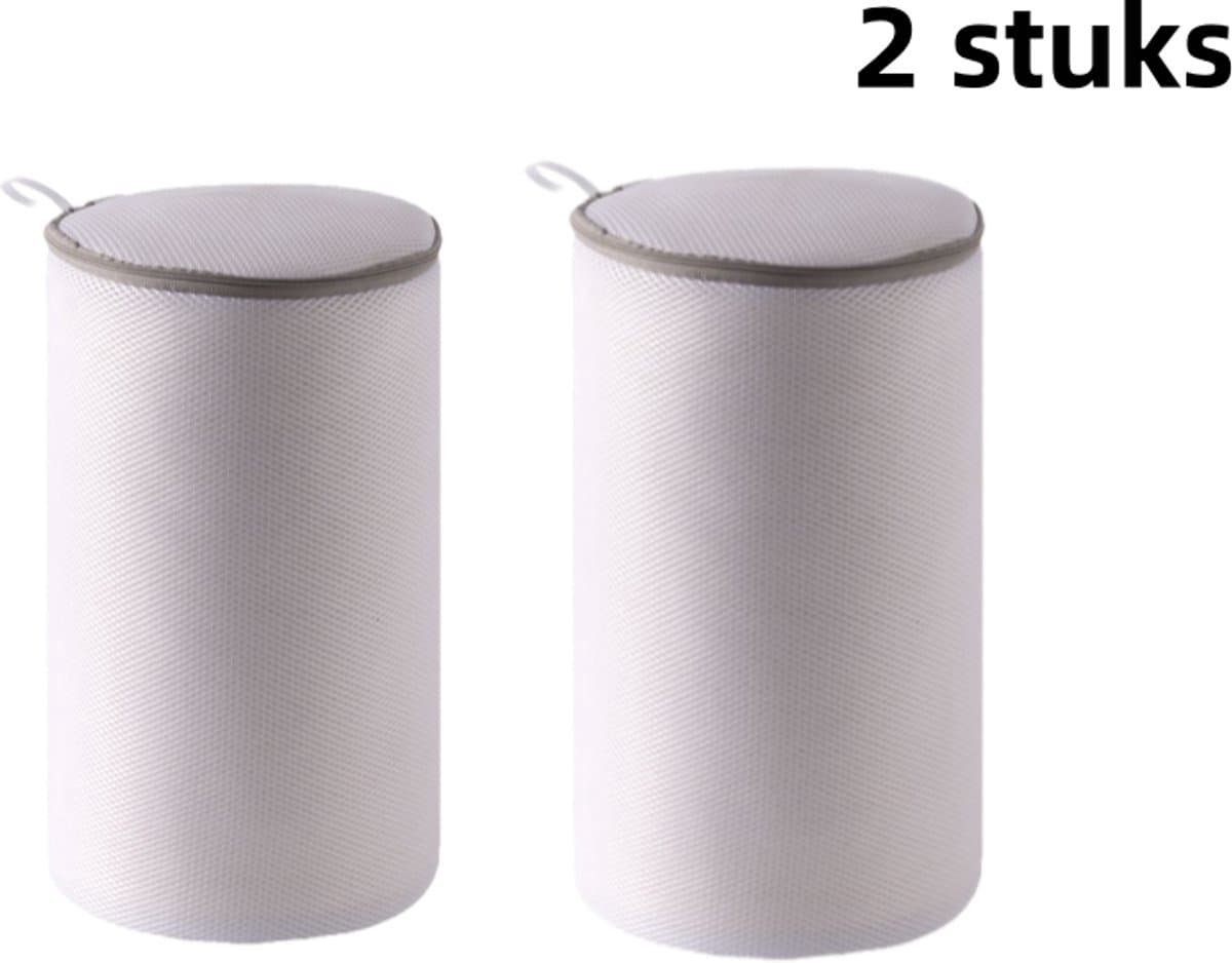 Wasmachine schoenenzak - set van 2 witte waszakken, met vervormingsbestendig gaas, voor sportschoenen en fijne beschermfolie (38 x 17 cm) — afbeelding 1