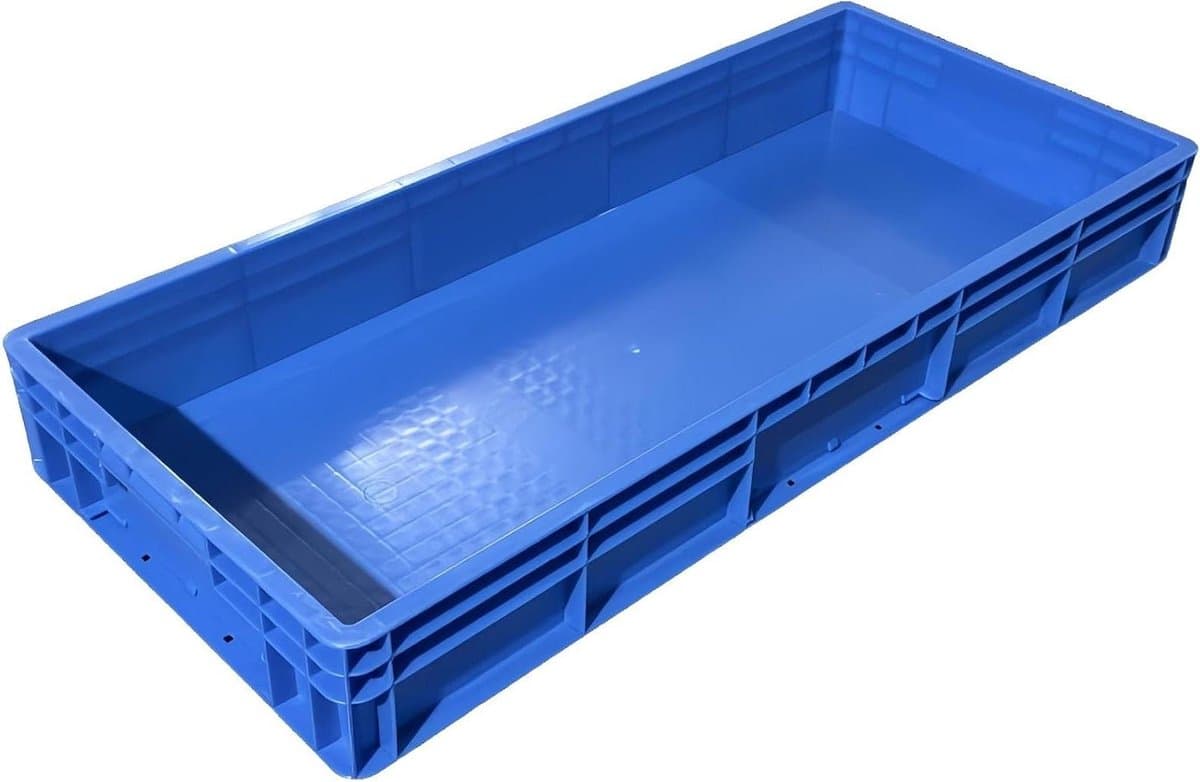 Opvangbak Rechthoekig - Lekkage Bak - Planten Binnen - Extra Stevig HDPE - 60x40x12cm - Blauw — afbeelding 1