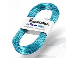 Waslijn - 20 Meter - Roestvrijstalen Kern - PVC-Omhuld - Voor Tuin En Balkon
