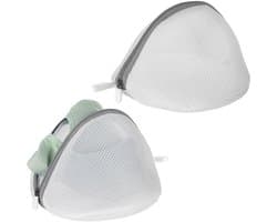 Wasnetjes voor bh, bh-net voor wasmachine, wasnet voor wasmachine, fijnmazige waszakken voor babywas, bh-ondergoed, fijne was, sokken, halfronde vorm 18 X 15 cm