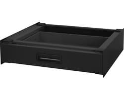 Tussenstuk voor wasmachine en droger – Universeel tussenbouwframe met lade 60,5x54 cm in zwart ML design