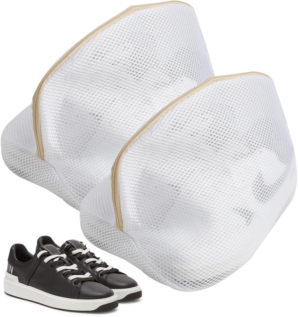 Dailygoods- Schoenwaszak Set van 2 - Drie-laags Net - Waszak voor Schoenen - Herbruikbare Waszak - Polyester - 23 x 23 x 33 cm — afbeelding 1