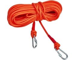Waslijn Uitschuifbaar - Draadwaslijn Draagbaar - Kleding Drogen - Winddicht Antislip - 1000 cm - Oranje