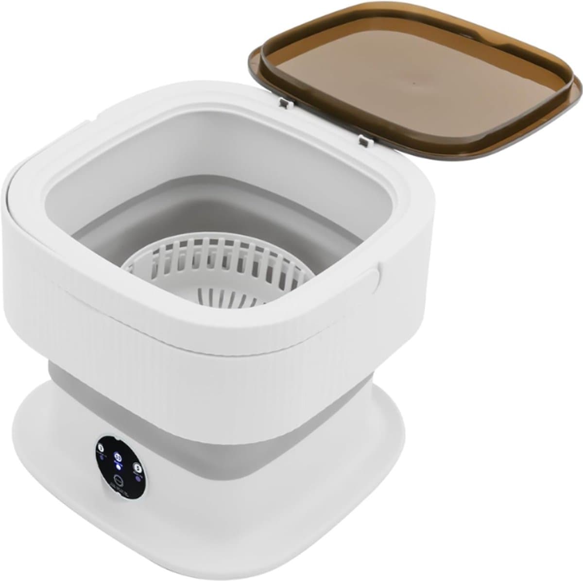 Quvo® Camping Wasmachine - Mini Wasmachine - Wasmachines - 10L - met Centrifuge - Wit - 30cm x 30cm x 28cm — afbeelding 1
