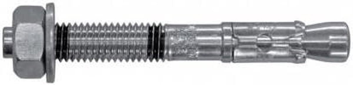 Schroefanker - Bevestigingsanker - Stevig Bevestigen - Gecertificeerde Uitvoering - 8x80mm - Wit — afbeelding 1