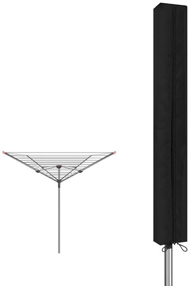 Funshot beschermhoes voor droogmolen, 420D Oxford hoes met rits en trekkoord om aan te spannen, anti-UV, zwart, 165 x 16 x 16 cm — afbeelding 1