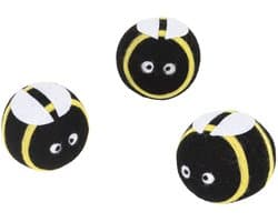 HI drogerballen/wasbollen - 3x stuks - bijen - voor zachte/kreukvrije was - wasdroger ballen