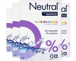 Neutral 0% Kleur Parfumvrij Waspoeder - 18 wasbeurten - 1,188 kg - Wasmiddel