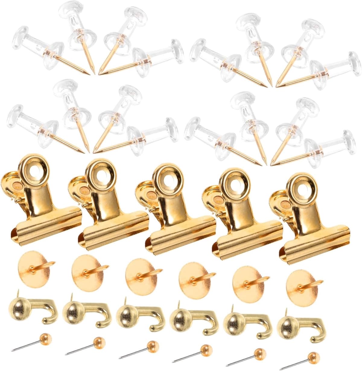 1set Metalen Kleur Push Pin Duurzame Wandpushpins Voor Korkborden Voor Organisatie Creatieve Projecten Geschikt Voor Kaarten Documenten Efficiënt Gebruiksvriendelijk — afbeelding 1