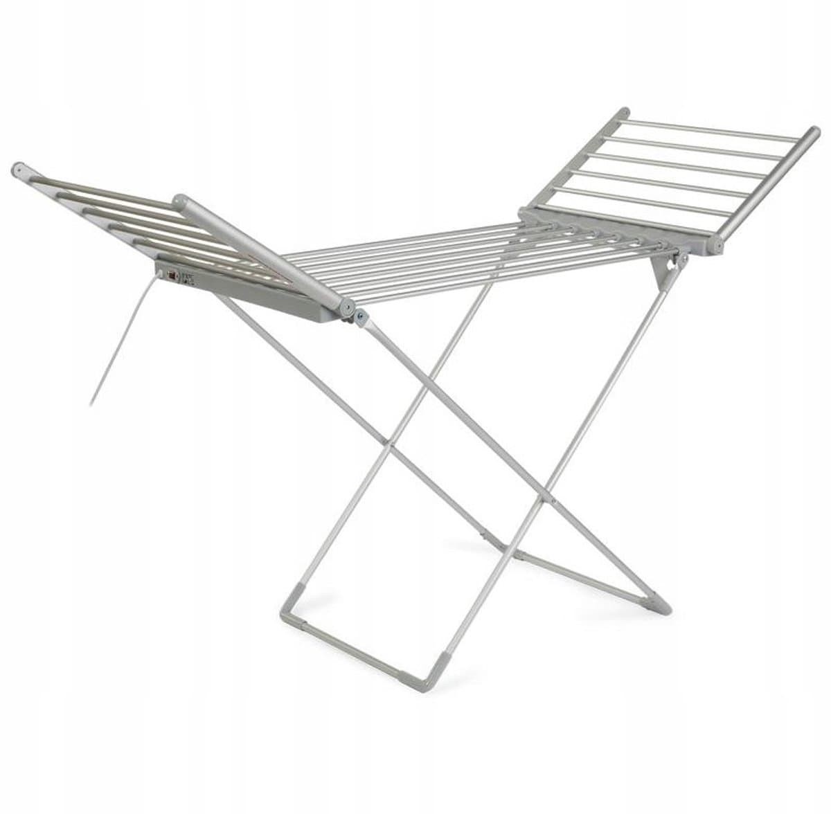 Innovastore Droogrek - Elektrisch droogrek - Wasrek - Verwarmend droogrek - Elektrisch wasrek - Inklaapbaar - 230W - Zilver — afbeelding 1