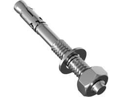 M16 Ankers - Wedge Ankers - Zware Lasten Bevestigen - Direct Belastbaar - M16 x 190mm - Verzinkt