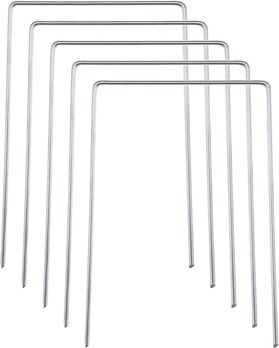SnelShoppen - 50 Stuks Peat U-Pin Metalen Gegalvaniseerde Haringen voor Kunstgras, Tuin, Landschapsprojecten - Duurzaam, Herbruikbaar, 15 cm — afbeelding 1