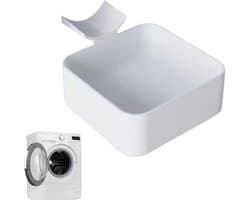 Afvoerbak voor wasmachine - Druppelbak voor wasmachine - Wateropvangbak - Afvoerbak - 12 cm - Overloop- en lekvrij - Universeel type - 3D-geprint - Geschikt voor wasruimtes, kelders, appartementen, garages en stacaravans