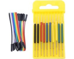 IC Test Haak Clips - Testpennen Set - Elektronica Reparatie - Intrekbare Veer - 10 Stuks - Multicolor