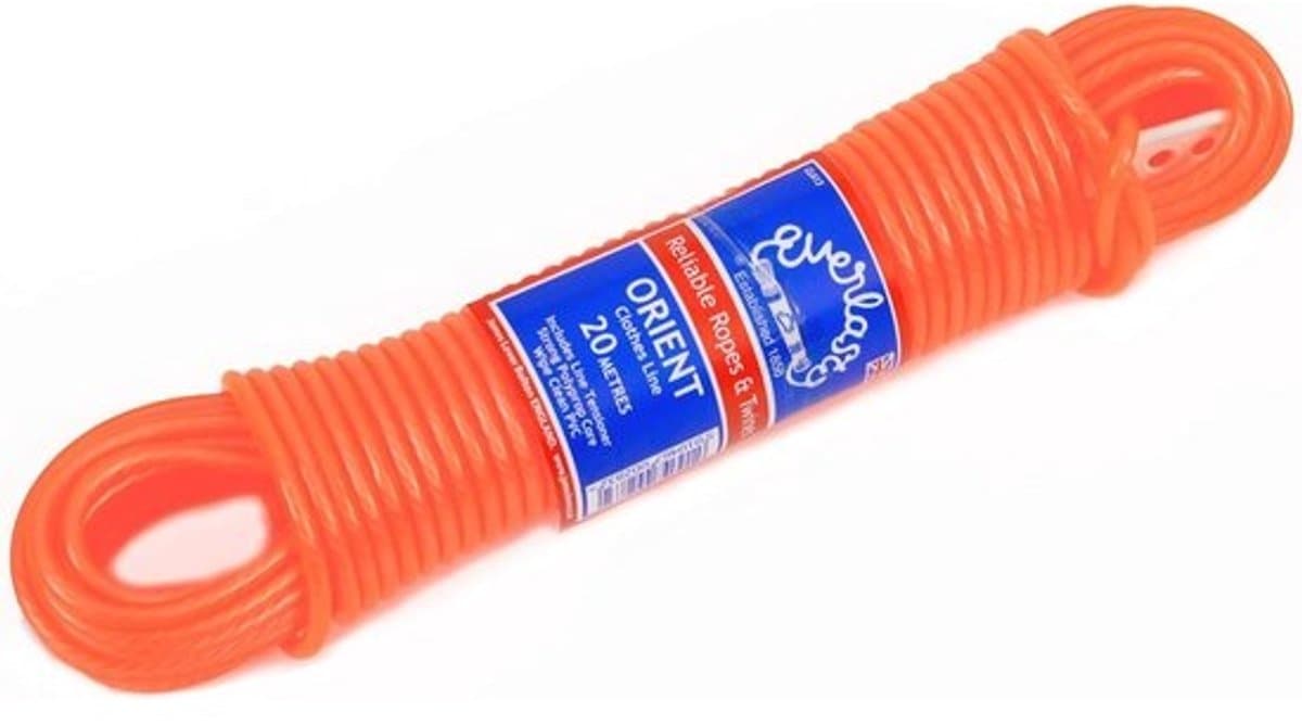20m PVC Kledinglijn - Sterk en Duurzaam - 4.8mm Dikte — afbeelding 1