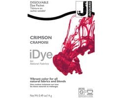 iDye Textielverf Crimson - Kledingverf - Stoffenverf - Voor Katoen Zijde Linnen en Rayon - 14 gram