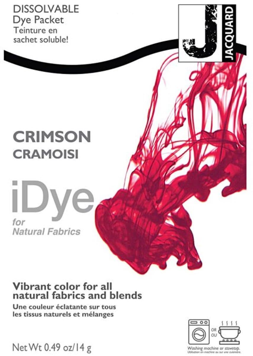 iDye Textielverf Crimson - Kledingverf - Stoffenverf - Voor Katoen Zijde Linnen en Rayon - 14 gram — afbeelding 1