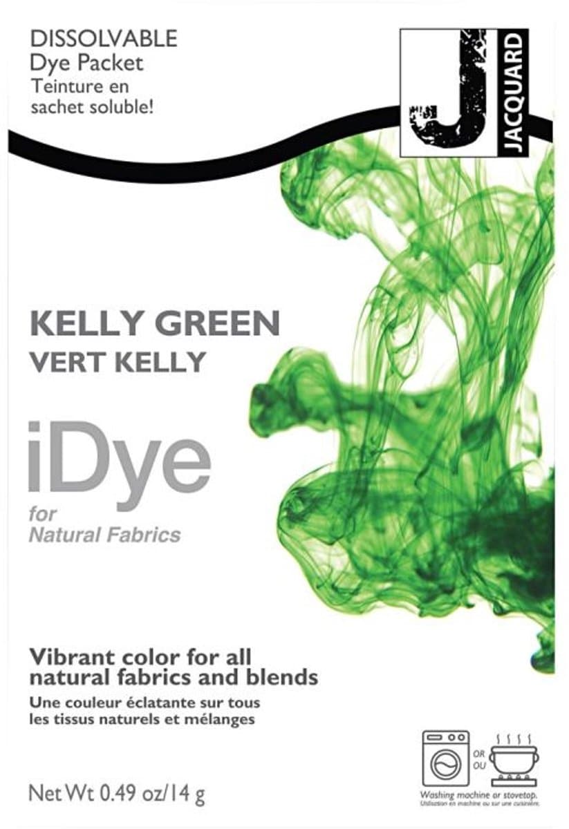 iDye Textielverf Grasgroen - Kledingverf - Stoffenverf - Voor Katoen Zijde Linnen en Rayon - 14 gram — afbeelding 1