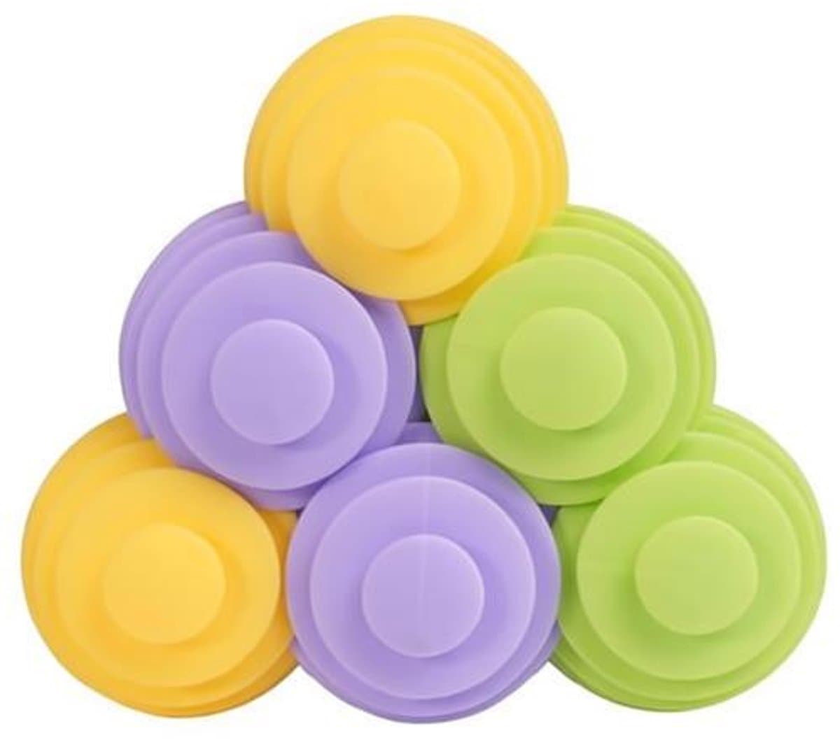 6 stuks wasbal voor wasmachine & drogerbal – Herbruikbare rubberen wasballen (5,5 cm) — afbeelding 1