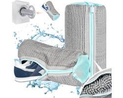 Herbruikbare Waszak voor Schoenen, 2 Stuks, Mesh Tas voor de Wasmachine, Ideaal voor Sneakers en Sportschoenen, 39 x 19 cm, 360 Graden Verstelbaar